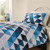 Mitre Essentials Geo Bedding Set Blue Single