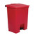 Rubbermaid Step On Pedal Bin Red 68Ltr
