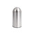 Bolero Stainless Steel Push Top Bullet Bin Silver 40Ltr