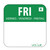 Vogue Removable Colour Coded Food Labels Friday (Pack of 1000)