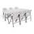 Special Offer Bolero PE Centre Folding Table 6ft with Six Folding Chairs