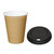 Special Offer Fiesta Recyclable Brown 340ml Hot Cups and Black Lids (Pack of 1000)