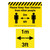 Please Keep Your Distance Social Distancing 1m and 2m Floor Graphic Bundle 400 x 300mm