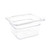 Vogue Polycarbonate 1/6 Gastronorm Container 100mm Clear