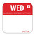 Dissolvable Food Rotation Labels Wednesday (Pack of 1000)