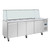 Polar U-Series GN Saladette Counter with Square Sneeze Guard 4 Door