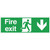 Fire Exit Sign Arrow Down