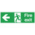 Fire Exit Sign Arrow Left