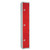 Elite Three Door Coin Return Locker with Sloping Top Red