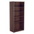 Jemini Wooden Bookcase 800x450x1800mm Dark Walnut