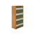 Jemini Wooden Bookcase 800x450x1600mm Nova Oak