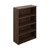 Avior Executive Bookcase 1005x404x1560mm Dark Walnut