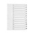 Q-Connect 1-12 Index Multi-punched Polypropylene White A4
