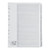 5 Star Office Index 1-31 Multipunched Mylar-reinforced Strip Tabs 150gsm A4  White