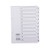 Concord Reinforced Index 1-10 A5 White Board Mylar Tabs 07101/CS71 Concord Reinforced Index 1-10 A5 White Board Mylar Tabs 07101/CS71