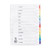 Q-Connect Multi-Punched January-December Reinforced Multi-Colour A4 Index Pre-Printed Tabs