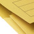 5 Star Office Document Wallet Half Flap 285gsm Recycled Capacity 32mm A4 Yellow (Pack of 50)