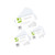 Q-Connect Record Card 203x127mm Ruled Feint White (100 Pack)