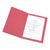 5 Star Office Square Cut Folder Recycled 250gsm Foolscap Red (Pack of 100)