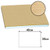 Exacompta Cogir Placemats 300x400mm Embossed Paper Kraft (Pack of 500) 324040I