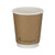 Go-Pak Double Wall Coffee Cup PLA Lined 8oz Kraft (Pack of 500) B04012
