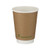 Go-Pak Double Wall Coffee Cup PLA Lined 12oz Kraft (Pack of 500) B04013