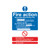 Safety Sign Fire Action Standard A5 PVC (Can fill in site speCIFic information) FR03551R Safety Sign Fire Action Standard A5 PVC (Can fill in site speCIFic information) FR03551R