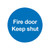 Safety Sign Fire Door Keep Shut 100x100mm PVC FR07002R Safety Sign Fire Door Keep Shut 100x100mm PVC FR07002R