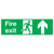 Safety Sign Fire Exit Running Man Arrow Up 150x450mm PVC FX04711R Safety Sign Fire Exit Running Man Arrow Up 150x450mm PVC FX04711R