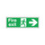 Safety Sign Fire Exit Running Man Arrow Right 150x450mm Self-Adhesive E99A/S Safety Sign Fire Exit Running Man Arrow Right 150x450mm Self-Adhesive E99A/S