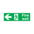 Safety Sign Fire Exit Running Man Arrow Left 150x450mm PVC FX04311R Safety Sign Fire Exit Running Man Arrow Left 150x450mm PVC FX04311R