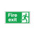 Safety Sign Fire Exit Running Man Right 150x300mm Self-Adhesive E98A/S