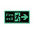 Safety Sign Niteglo Fire Exit Running Man Arrow Right Self-Adhesive 150x450mm NG26A/S Safety Sign Niteglo Fire Exit Running Man Arrow Right Self-Adhesive 150x450mm NG26A/S