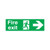 Safety Sign Fire Exit Running Man Arrow Right 150x450mm PVC FX04411R Safety Sign Fire Exit Running Man Arrow Right 150x450mm PVC FX04411R