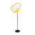 Bi-Office Yellow Arrow Floor Sign Magnetic Drywipe Surface SIG01010909