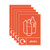 A5 Sign Self Adhesive Plastics Only (Pack of 5) Y7321007