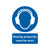 Safety Sign Hearing Protection Must be Worn A4 PVC MA01950R