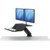 Fellowes Lotus RT Sit/Stand Workstation Dual Screen Black 8081601