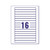 Avery Video Spine Label 145x17mm 16 Per Sheet White (Pack of 400) L7674-25