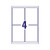 Avery Laser Label Heavy Duty 4 Per Sheet White (Pack of 80) L4774-20