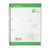 5 Star Spiral Pad Ruled Recycled Margin Perforated 4 Holes 100pp A4+ Green/White (Pack of 10)
