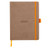 Clairefontaine Rhodiarama Italian Leatherette Meeting Book A5+ Taupe 117784C