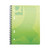 Q-Connect Spiral Bound Polypropylene Notebook 160 Pages A5 Green (5 Pack)