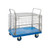 Proplaz Mesh Sided Platform Truck with Hinged Lid and Half Drop Side 300kg Capacity PPU24Y