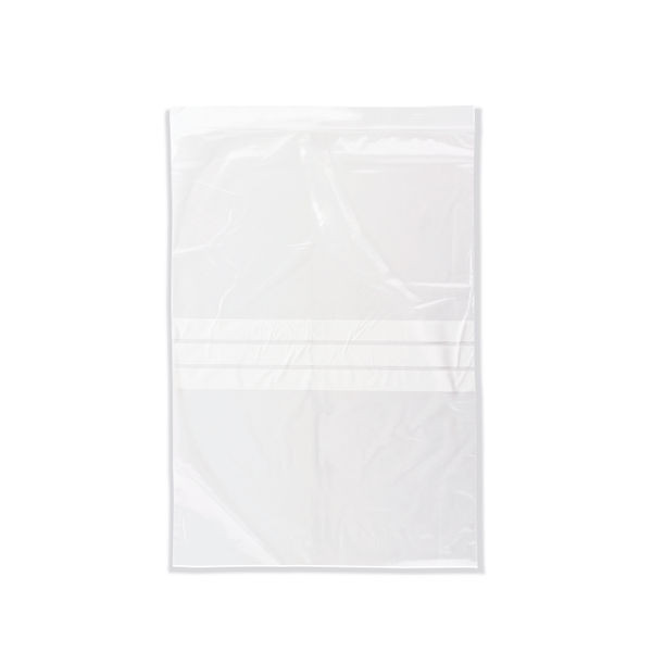 Write-On Grip Seal Re-sealable Bag 254x356mm Clear (Pack of 1000) 53030