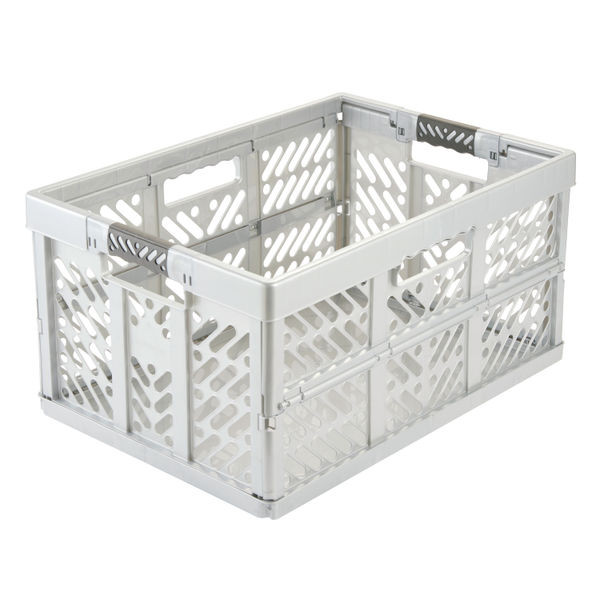 Keeeper Ultra Tough Ben Folding Crate 45 Litre Silver 10297