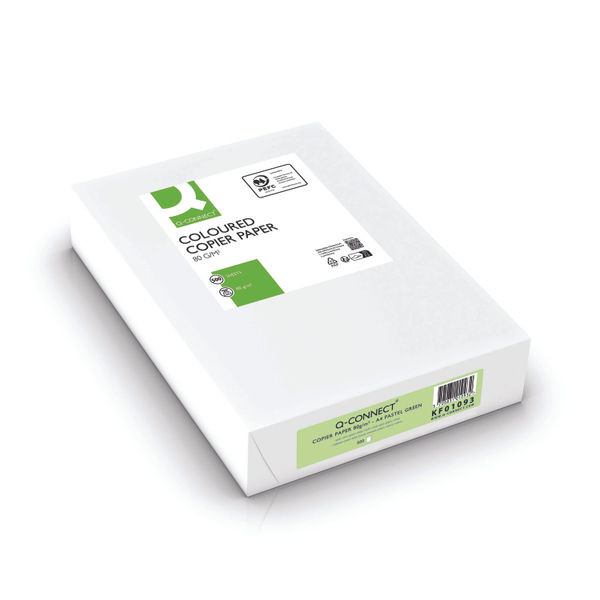 Q-Connect Green A4 Copier Paper 80gsm (Pack of 500) KF01093