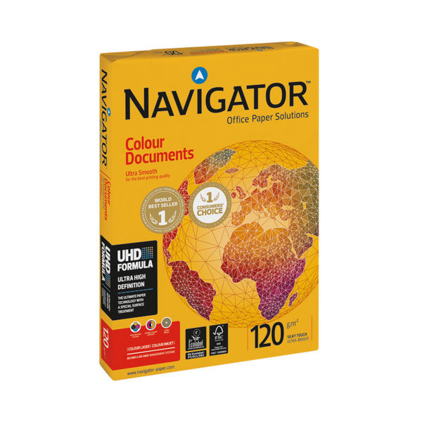 Navigator Colour Documents A4 Paper 120gsm (250 Pack) NAVA4120