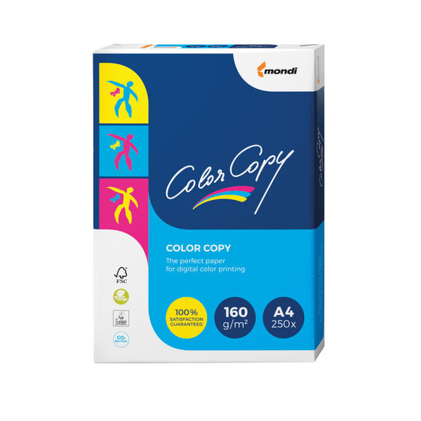 Color Copy A4 Paper 160gsm White (Pack of 250) CCW0324