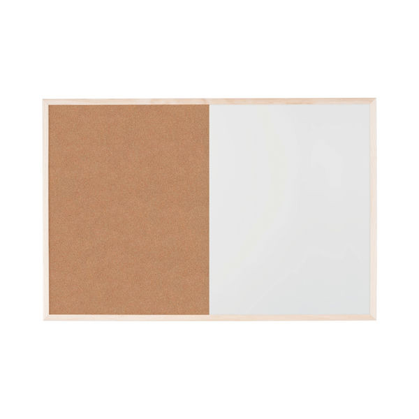 Bi-Office Cork and Drywipe Combination Board 600x400mm MX03001010